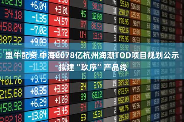 盟牛配资 中海8078亿杭州海潮TOD项目规划公示 拟建“玖序”产品线