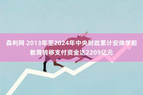 森利网 2013年至2024年中央财政累计安排学前教育转移支付资金达2209亿元